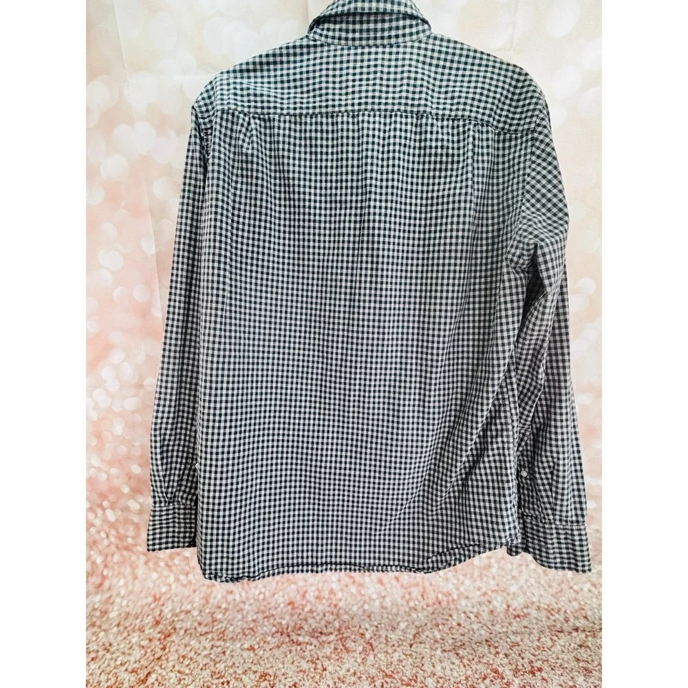 J Crew Mens Classic Fit Button Down Long Sleeve Gingham Shirt‎